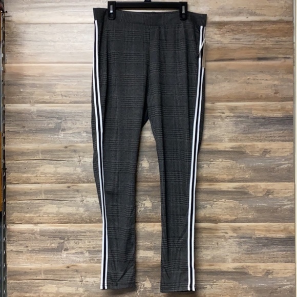 Lot of 3 French Laundry Pull On Stretch Plaid Knit Leggings NWT - Picture 6 of 10